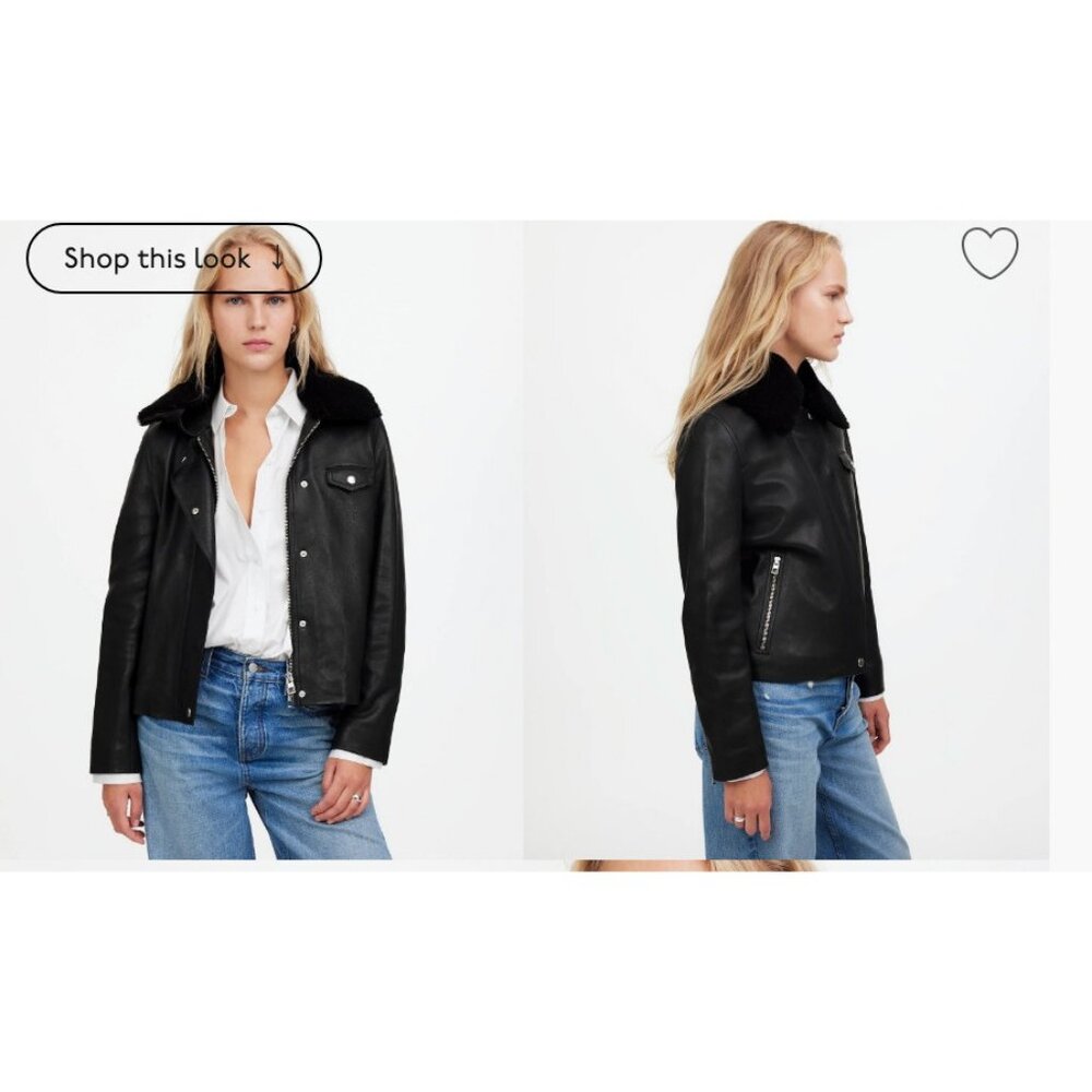 Madewell Black Leather Jacket